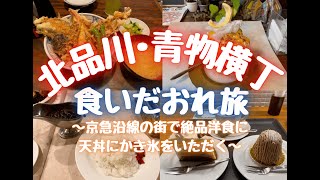 【北品川〜青物横丁食いだおれ旅】〜京急沿線の街で絶品洋食に天丼にかき氷をいただく〜