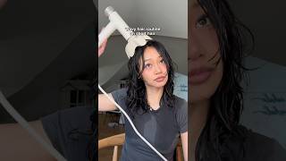 Trying wavy hair routine on short hair