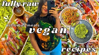 3 RAW VEGAN MEALS I ENJOY EVERY WEEK 🍒 EASY + DELICIOUS RECIPES