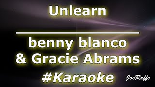 benny blanco & Gracie Abrams - Unlearn (Karaoke)