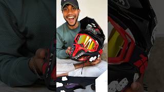 UNBOXING Airoh Motocross Helmet 🔥( India's First ) #Shorts #YouTubeShorts #helmet #bike