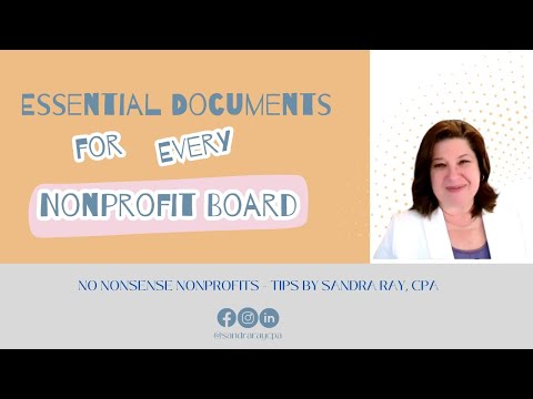 Essential Documents for Every Nonprofit Board
