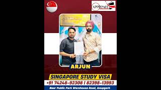 Singapore study visa approval with in 8 days #singapore #studyabroad #visa #singaporeimmigration