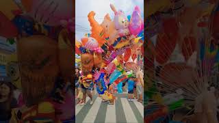 When Balloon Gives Life To a Town Fiesta 🎈🇵🇭 #colorful #amazing #balloons #youtubeshorts #lobo #yt