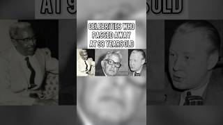 Celebrities Who Passed Away At 98 Years Old #celebrities #passedaway #98