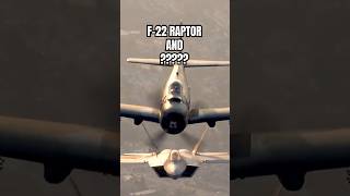 F-22 RAPTOR AIR TO AIR WITH THE A1 SKYRAIDER #aviation #warbirds #f22raptor