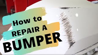HOW TO DO A BUMPER REPAIR!! with UPOL 7061 Flexible Filler.