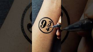 Harry Potter | Magical Platform 9 3/4 Temporary Tattoo ....#art #tattoo