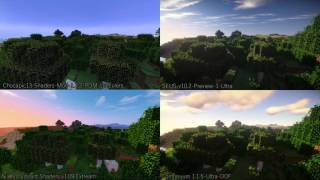 [Minecraft]影MOD Shaders Pack 比較