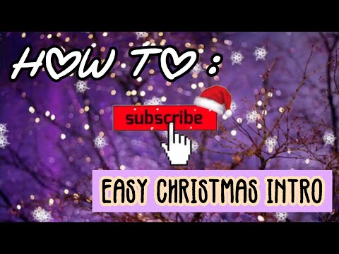 HOW TO MAKE AN EASY CHRISTMAS INTRO ON IPHONE IMOVIE 📲