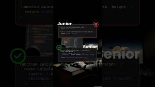 Junior Vs Senior Fronted developer #programming #webdevelopment #javascript #html #css #shorts #js