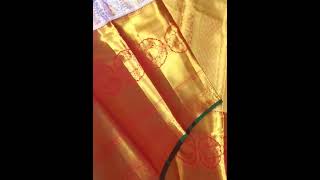 Premium quality pure kanchipattu tissue 4D Meenakari brocade designs ✨