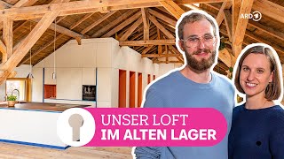 Design loft in an old attic: Stylish apartment with built-in wardrobes instead of walls | Room Tour