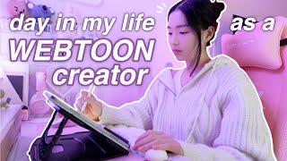DAY IN MY LIFE AS A WEBTOON CREATOR: making new characters, episode writing, draw with me