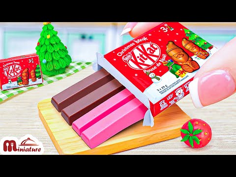 So Sweet Miniature Chocolate Strawberry Trifle For Christmas | ASMR Cooking Mini Food