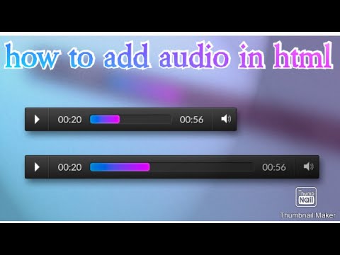how to add audio in html using anwriter app