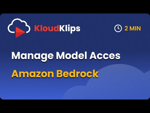 Add/Remove access to foundational models from Amazon Bedrock