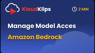 Add/Remove access to foundational models from Amazon Bedrock
