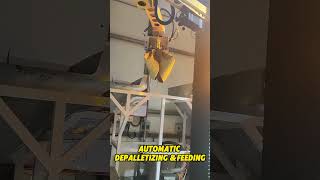 Automatic Depalletizing & Feeding 😎 #palletizer #depalletizing #automation #manufacturer #robot