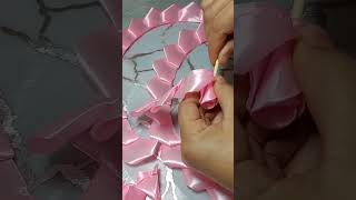 Satin ribbon rose #craft #diy #art #rose