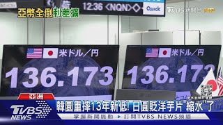 韓圜重摔13年新低! 日圓貶知名洋芋片「縮水」了｜TVBS新聞