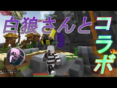 白狼さんとやるスカイウォーズ！！【スカイウォーズ skywars ハイピクセル hypixel マイクラ minecraft】
