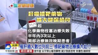 罹肝癌人數位列前三 標靶藥物治療擴大給付│中視新聞 20161207