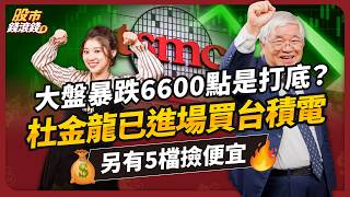 【股票】大盤暴跌6,600點可抄底？杜金龍已買台積電！ 聯發科將取代台積電當護國神山？｜ft.台股老先覺杜金龍、葉芷娟｜股市錢滾錢 #投資 #台股 #崩盤 #關稅 #台積電