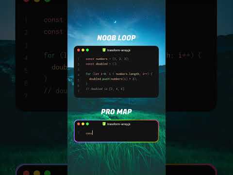 🚀 JavaScript Noob vs Pro method for transforming arrays | #javascript #js #coding