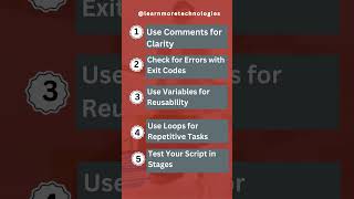OS Scripting Tips for Beginners to Experts | Learn More Technologies Bangalore