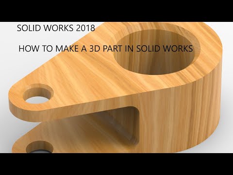 SOLID WORKS EXERCISE 21|SOLID WORKS 2018 | SOLID WORKS TUTORIAL FOR BEGINNER