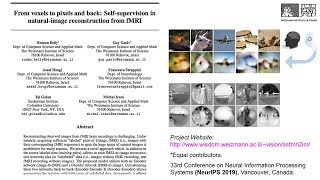 Self-supervision in natural-image reconstruction from fMRI