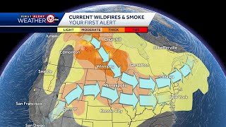 Haze over Kansas City due to wildfires in Arizona, Utah and Canada