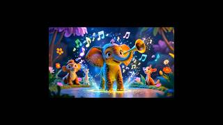 🐘🎶Ellie the Elephant – Jungle Dance Rhyme for Kids | Fun Rhyme for Kids | 💃🕺 Jungle Animal Rhyme
