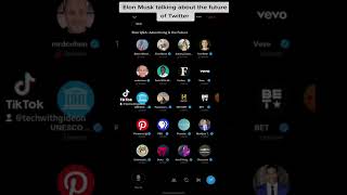 Elon Musk talks about the future of Twitter #tech #news #shorts #viral