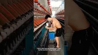 Skilled workers' working skills, quick change process of spindles