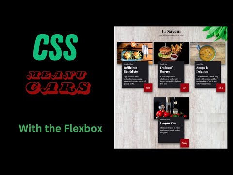How to Create Responsive Menu Card || HTML & CSS || With  Source Code