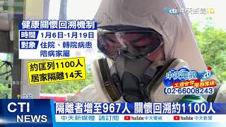 【整點精華】20210123 隔離者增到967人 專家籲篩查範圍擴大