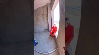 Moneyheist parkour Free running pov 🥳#rooftop #parkourfreerun #moneyheist #shortslife