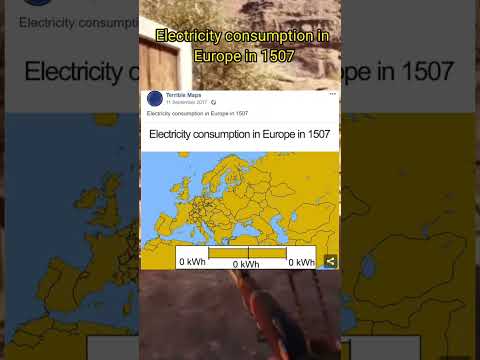 Electricity consumption in Europe in 1507😂 #shorts