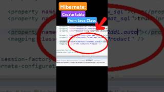 Hibernate Forward Engineering #javaprogramming #hibernateframework