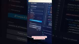 How to create basic Decentralized App(web3.js) in a minute #nft #dapp