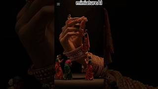 Indian Traditional Bride Ready By Miniatures #satisfying #aishorts #viral #ytshortsai