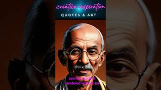 Gandhi Quotes : Service Which is rendered ...  #shorts #gandhi #quotes #part15