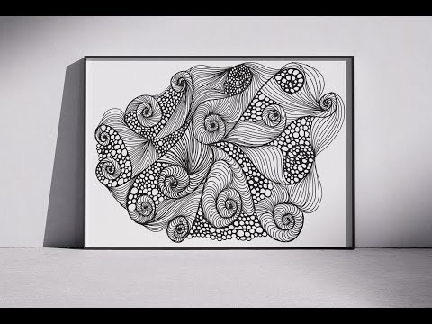 Step-by-Step Tutorial | Easy Zentangle Pattern & Mindful Art | Doodle Art