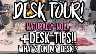 DESK TOUR | DESK DECOR | CUBICLE TOUR | OFFICE TOUR | DESK ORGANIZATION IDEAS 2019