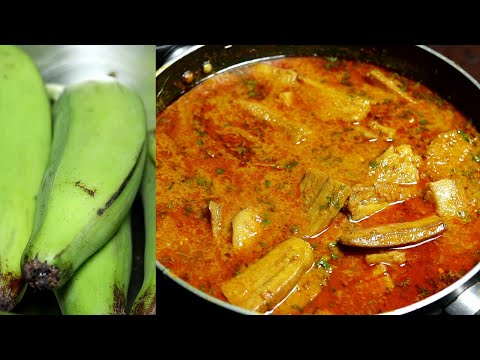 KACCHE KELE KI SABZI | RAW BANANA CURRY | BANANA RECIPE | SPICY BANANA CURRY|RAW BANANA MASALA CURRY