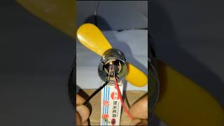 Motor speed test 5 volt dc fan test only using motor and fan #shots #experiment #diy