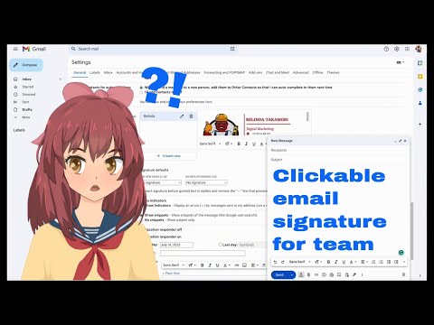 How to add an email signature in gmail - clickable brand awareness tip