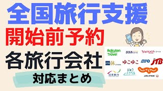 【各旅行会社の事前予約対応まとめ】全国旅行支援（後から割引）/楽天/ヤフートラベル/じゃらん/ＪＴＢ/ＪＡＬ/一休.com/るるぶ/びゅうトラベル/ゆこゆこetc